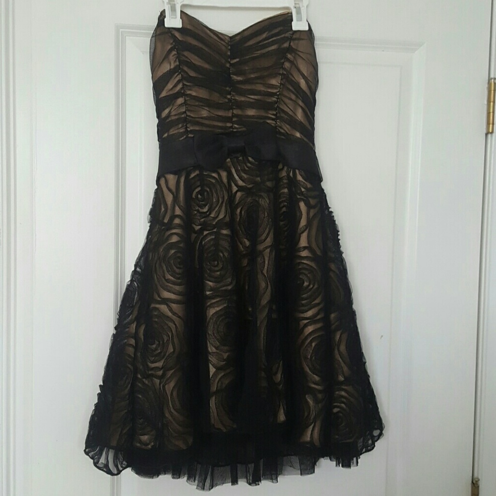 GOLDEN ROSE formal mini dress